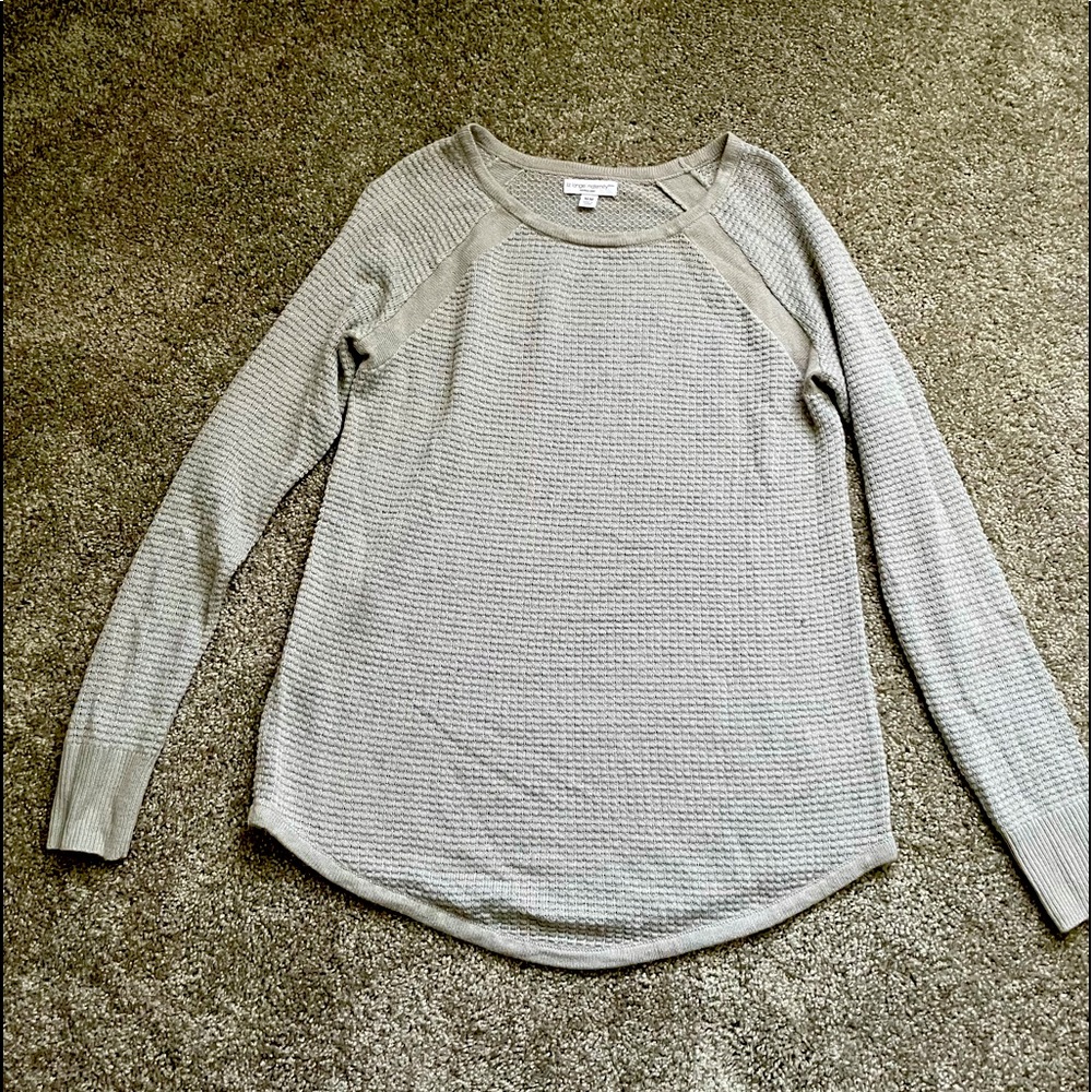 Medium light gray maternity sweater